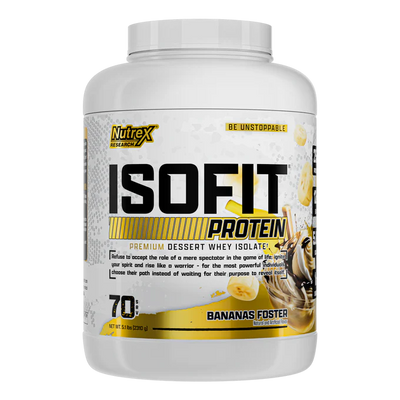 Nutrex Proteina Isofit 5 Lbs 70 Servicios banana