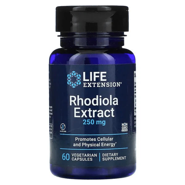 Life Extension Rhodiola Extract 250mg 60 Veg Capsulas