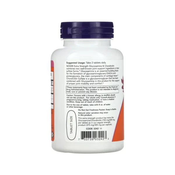 Now Foods Glucosamine & Chondroitin 60 Caps Portada 2