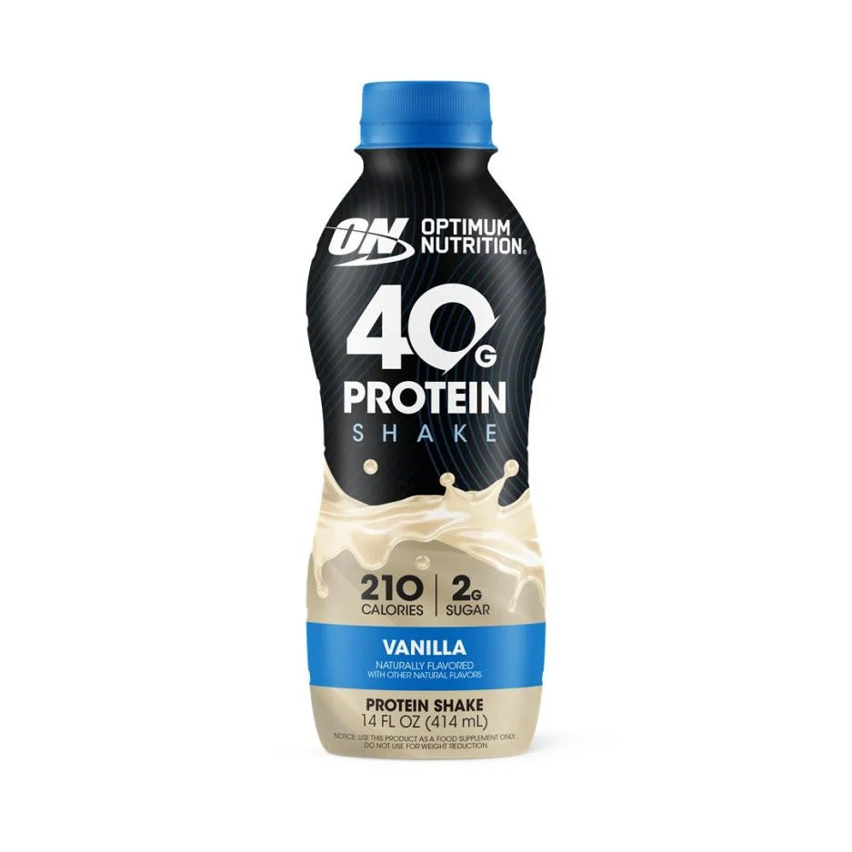 Optimum Nutrition Gold Standard 40 Grs Protein Shake 14Oz 12 Pack Vainilla