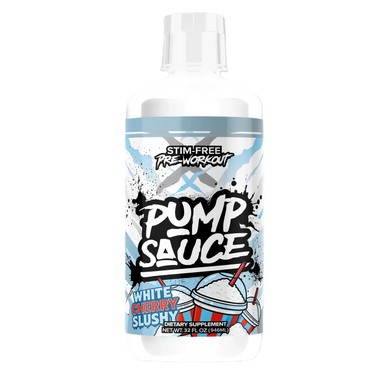 Pump Sauce Stim-Free Pre Entreno 32 servicios pink white cherry slushy