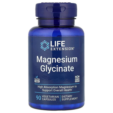 Life Extension Magnesium Glycinate 90 Veg Caps 105mg portada