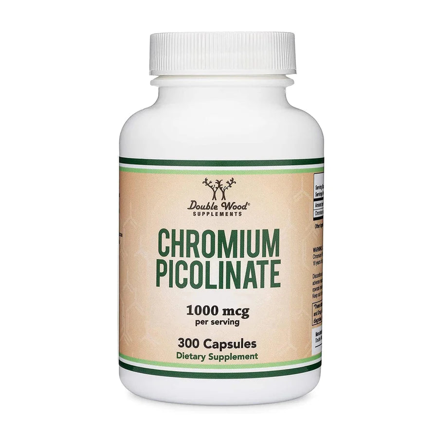 Double Wood Picolinato de Cromo 1000mcg 300 Capsulas