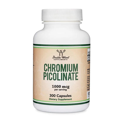 Double Wood Picolinato de Cromo 1000mcg 300 Capsulas
