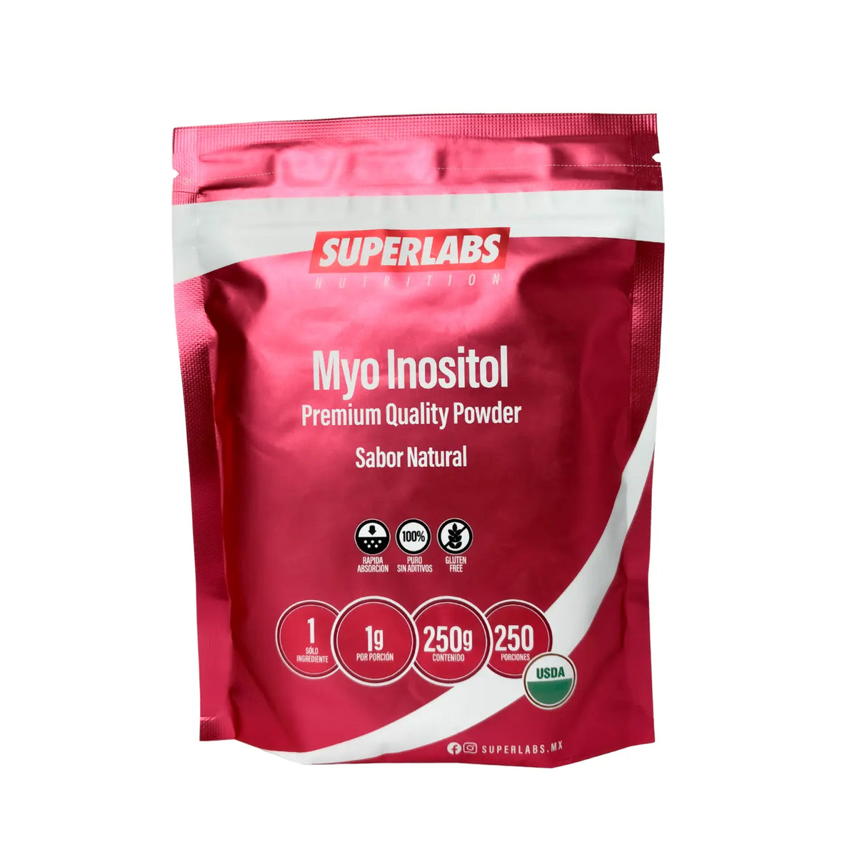 Superlabs Nutrition Myo Inositol Premium 250gr 250 porciones