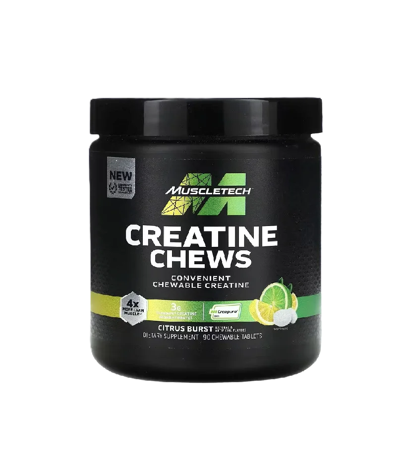 Muscletech Creatine Chews Creapure 90 tabletas Citrus Burst