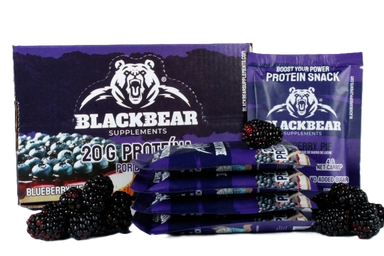 BlackBears Barras de Proteina 10pz Pay de mora