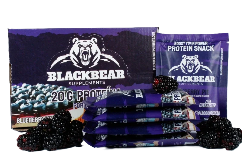BlackBears Barras de Proteina 10pz Pay de mora