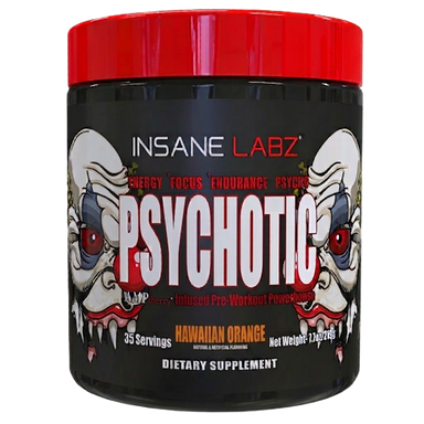 Insane Labz Psychotic Blend Pre Entreno 35 Servicios naranja