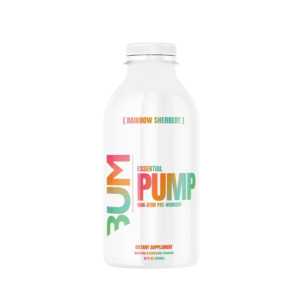 Raw Nutrition Essential Pump Drink Pre Entreno 12oz 12 Pack Rainbow sherbet