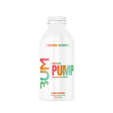 Raw Nutrition Essential Pump Drink Pre Entreno 12oz 12 Pack Rainbow sherbet