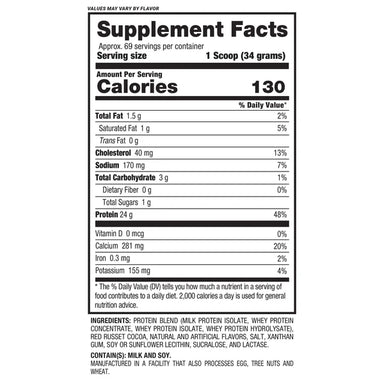 BPI Sport Proteina Best Protein 5 Lbs 69 servicios informacion nutricional
