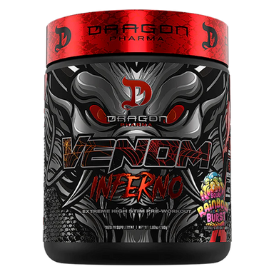 Dragon Pharma Venom Inferno Pre Entreno 40 Servicios rainbow burst