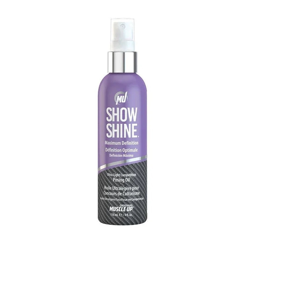 Muscle Up Pro Show Shine 118 Ml. Aceite de pose ultraligero de máxima definición