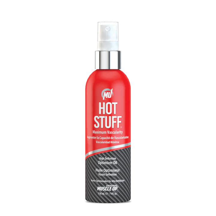 Muscle Up Pro Tan Hot Stuff. Aceite optimizador de alta definición
