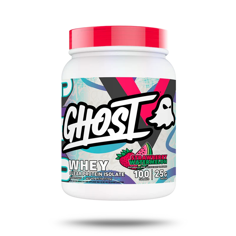 Proteina Ghost Whey Clear 1.57 Lbs 20 Servicios strawberry watermelon