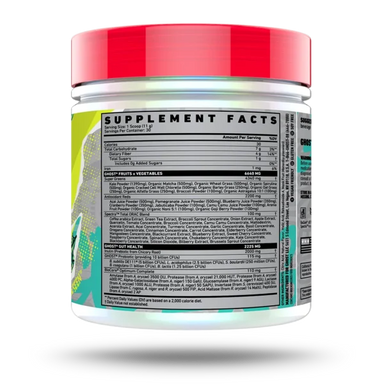 Ghost Greens 30 Servicios. Superalimento Jugo Verde Desintoxicante Informacion nutricional