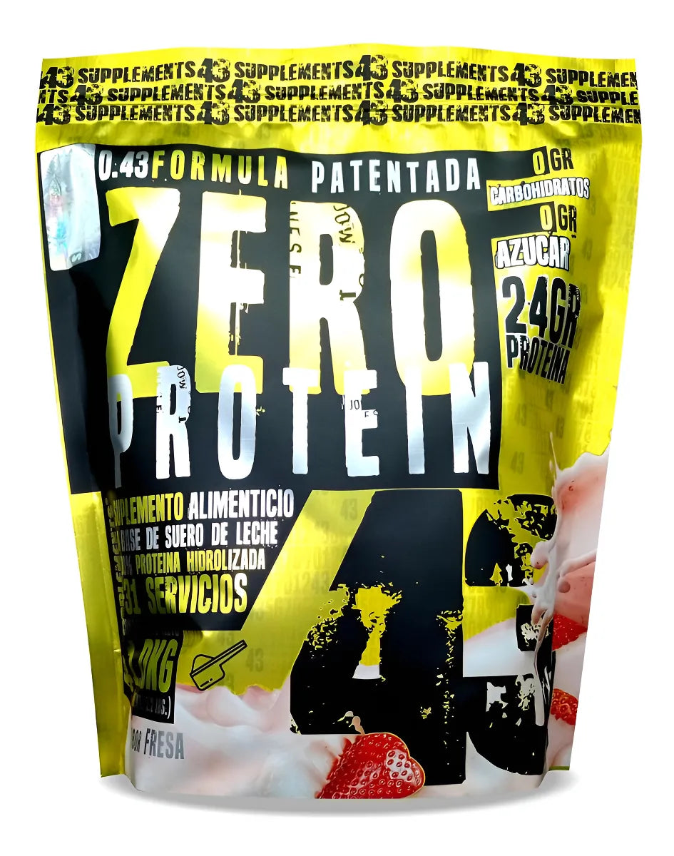43 Supplement Zero Proteina 1kg 31 Servicios Fresa