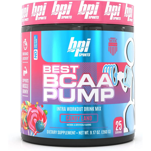 BPI Sport Best BCAA Pump Aminoacidos 267Gr 25 Servicios Candy Land Portada