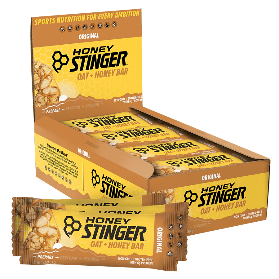 Honey Stinger Barra De Proteina 12 pz avena y miel Portada