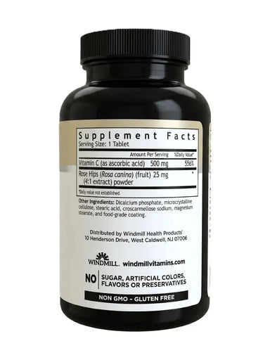 Windmill Super Vitamin C 500mg 180 Tabs Informacion nutricional
