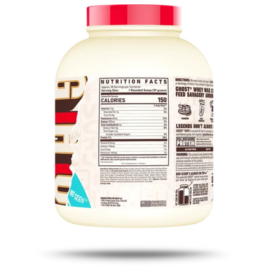 Proteina Ghost Whey 5Lbs informacion nutricional