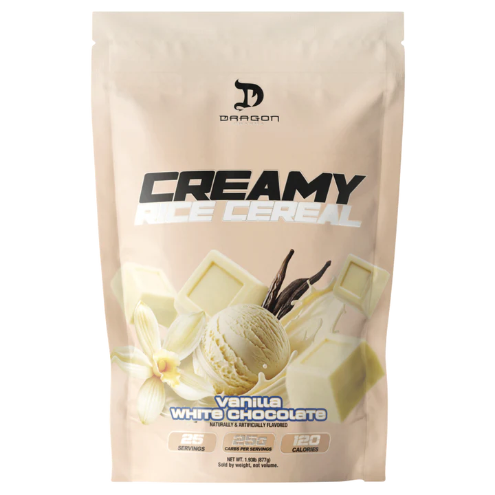Dragon Pharma Creamy Rice Cereal 25 Servicios Vainilla White Chocolate