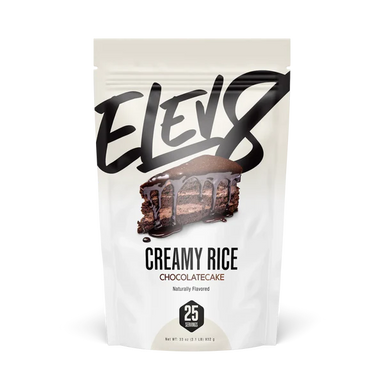 Elev8 Creamy Rice 1.9 Lbs 25 Servicios Chocolate Cake Portada