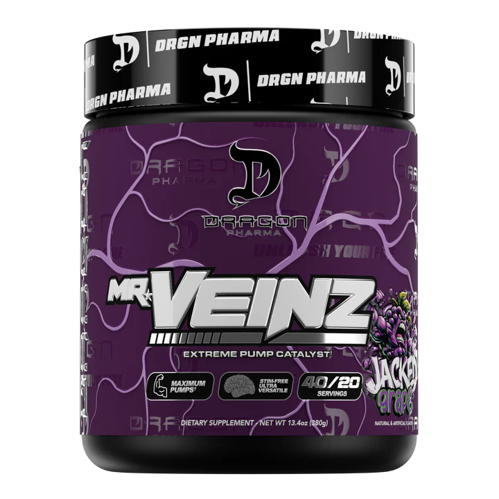 Dragon Pharma Mr. Veinz Pre Entreno 40 Porciones grape