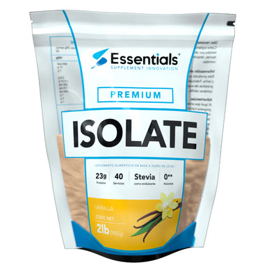 Essentials Isolate Premium 2 Lbs 72 Servicios Vainilla