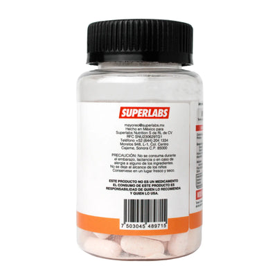 Superlabs Nutrition Vitamina C 500 mg 100 Tabletas Portada 2