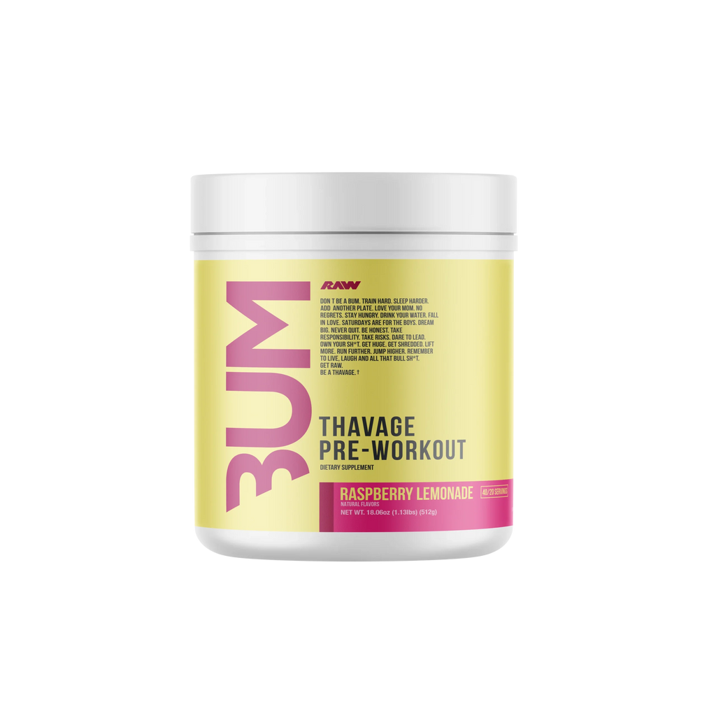 Raw Nutrition Bum Thavage Pre Entreno 40 Servicios raspberry lemonade