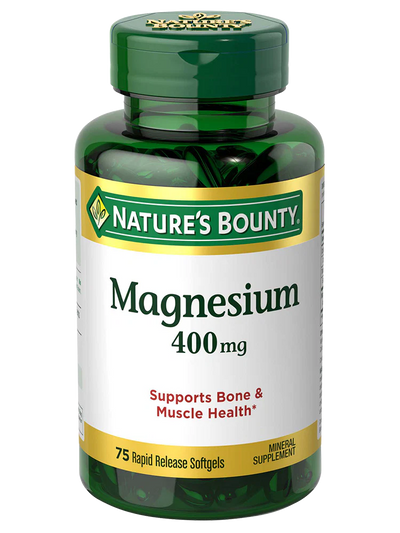 Nature's Bounty Magnesium 400mg 75 capsulas