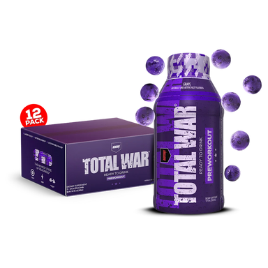 Redcon1 Total War Ready To Drink Pre Entreno 12 Pack grape
