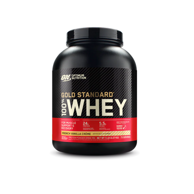 Optimum Nutrition Proteina Gold Standard 100% Whey 5 libras Vainilla Francesa