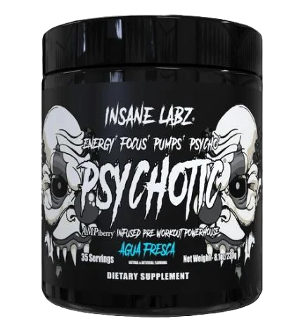 Insane Labz Psychotic Black Pre Entreno 35 Servicios agrua fresca