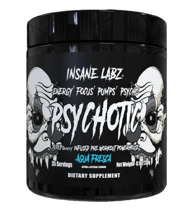 Insane Labz Psychotic Black Pre Entreno 35 Servicios agrua fresca