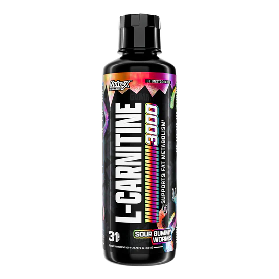 Nutrex Carnitina Liquida 3000mg 31 Servicios Sour Gummy Worms