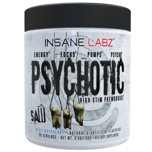 Insane Labz Psychotic Saw Pre Entreno 30 Servicios blue raspberry