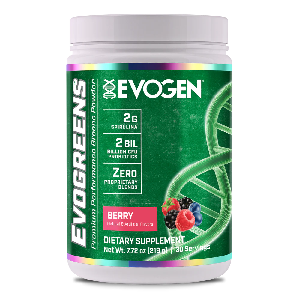 Evogen Evogreens 30 Servicios. Suplemento de Vegetales en Polvo berry