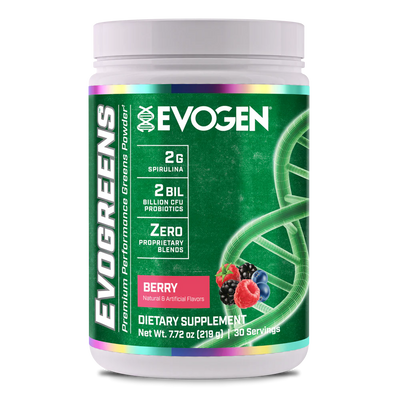 Evogen Evogreens 30 Servicios. Suplemento de Vegetales en Polvo berry