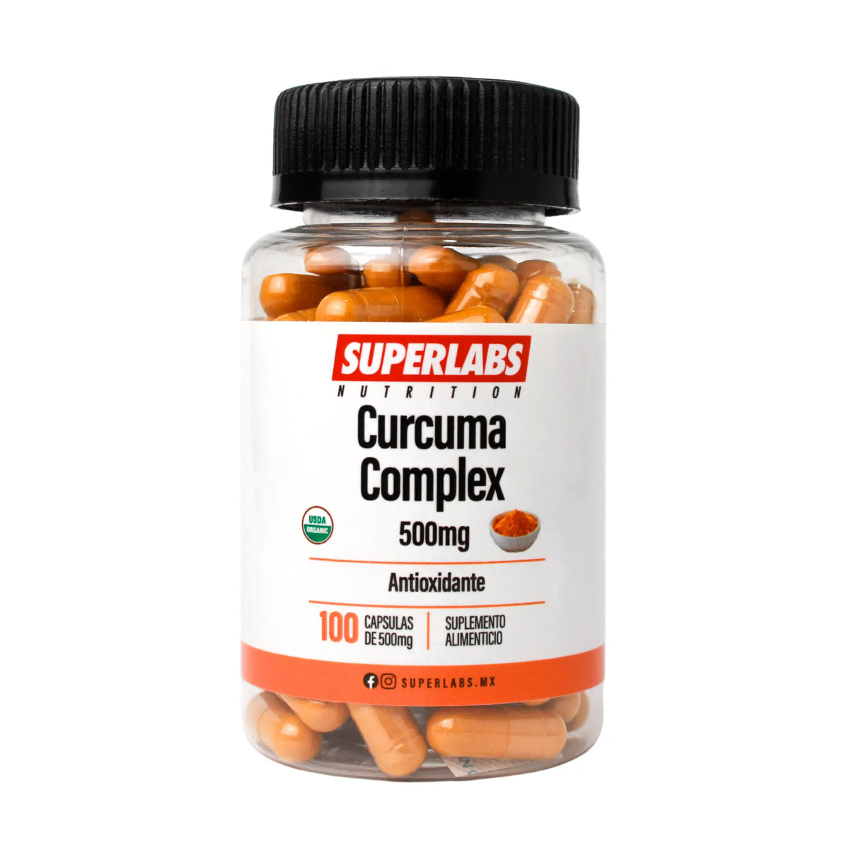 Superlabs Nutrition Cúrcuma Complex 500 mg 100 capsulas