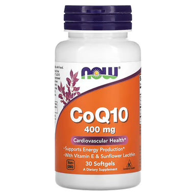 Now Foods CoQ10 400 Mg 30 Softgels