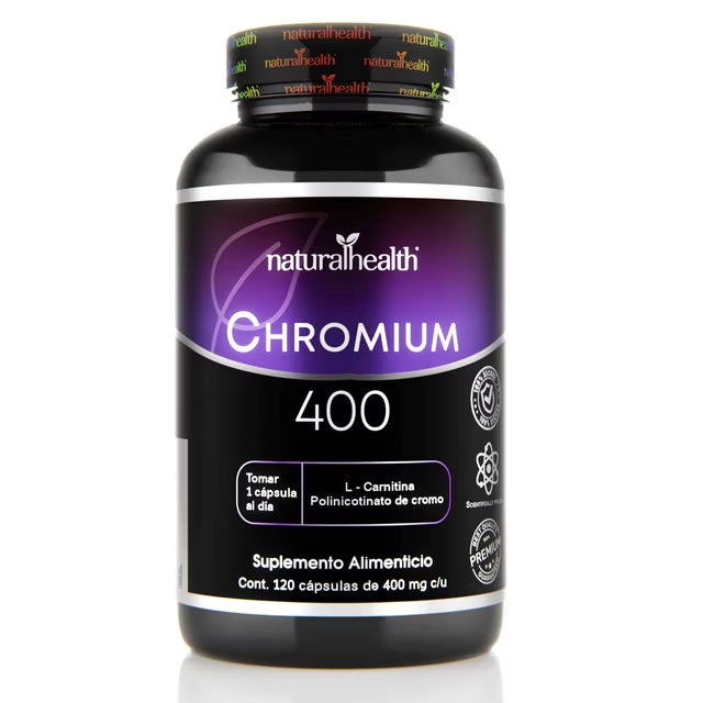 Natural Health Chromium 400 120 Capsulas