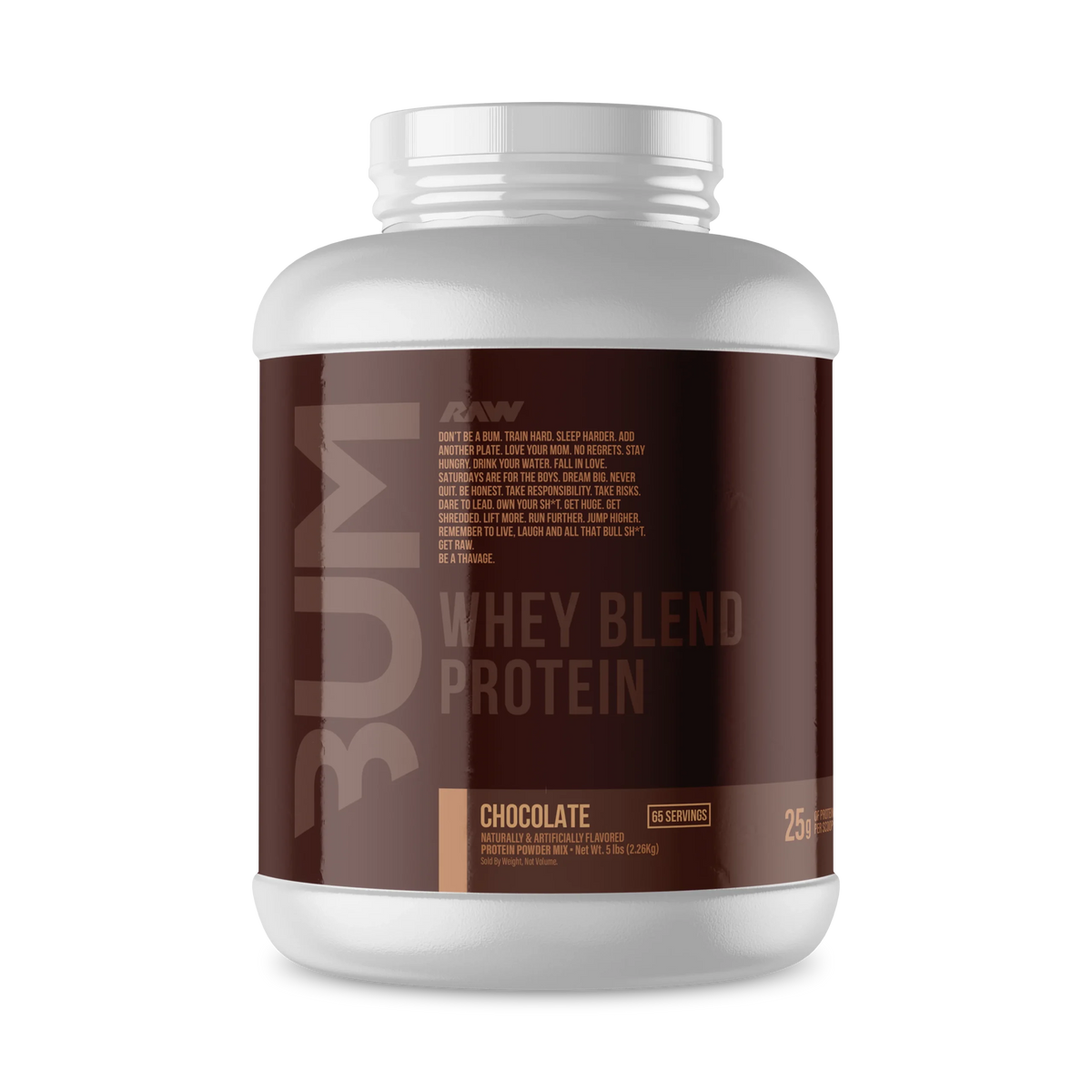 Raw Nutrition Proteina Bum Whey 5 Lbs 69 Servicios Chocolate