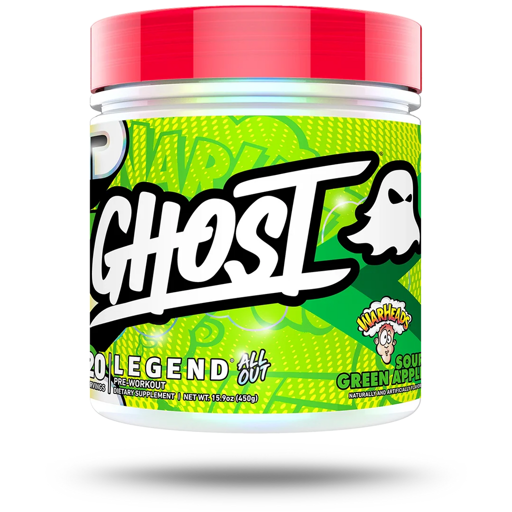 Ghost Legend All Out Pwo Pre Entreno 20 Servicios sour green apple