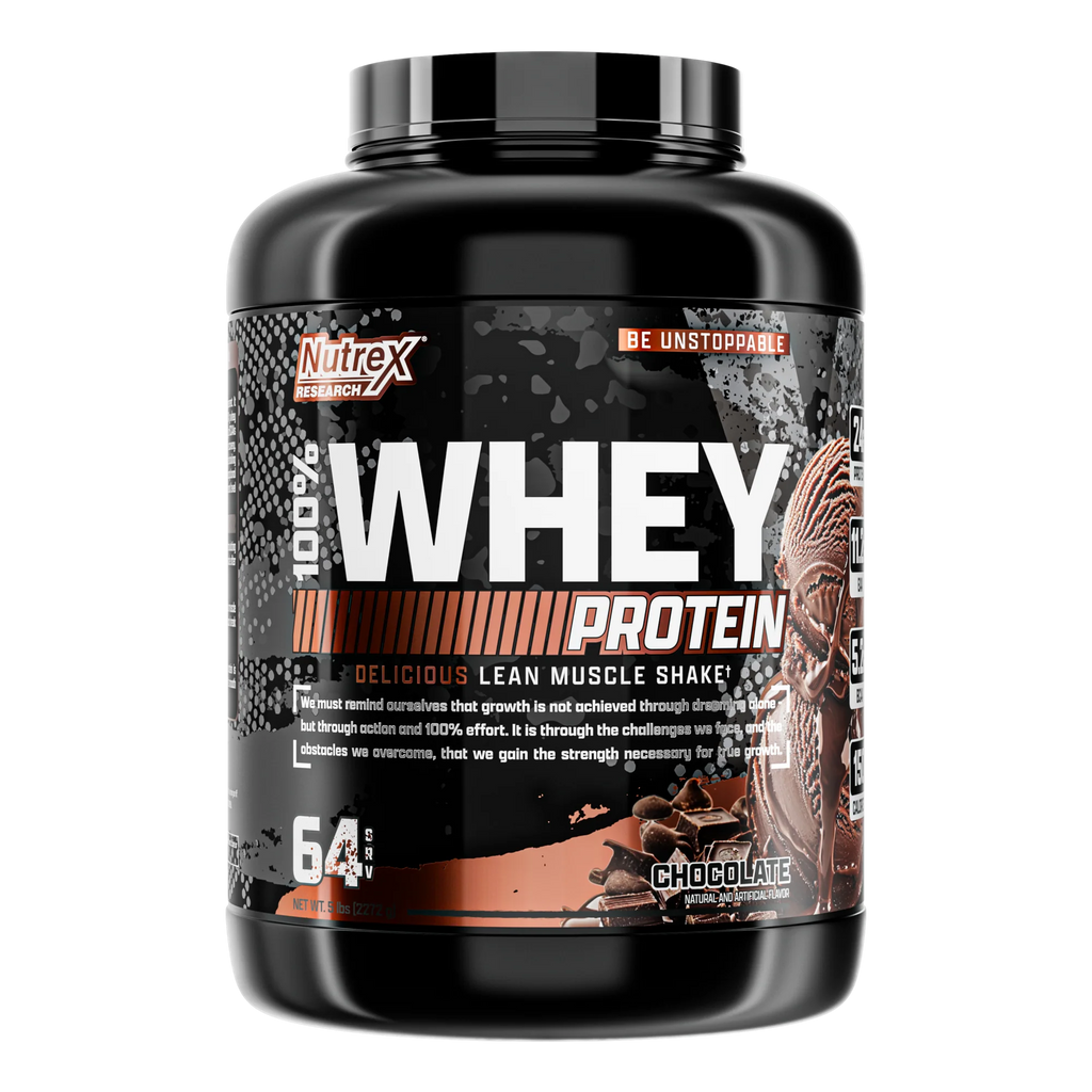 Nutrex Proteina 100% Whey 5 Lbs 64 Servicios chocolate