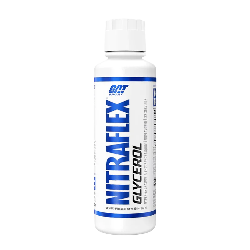 GAT Sport Nitraflex Glicerol 473ml 16/32 Servicios Sin Sabor