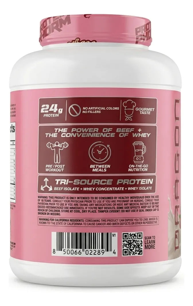 Dragon Pharma ProteinPhorm 5 Lbs Sabor Strawberry And Cream Portada 2