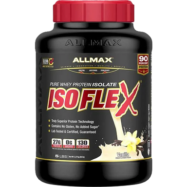 Allmax Proteina Isoflex 5Lbs 75 Servicios vainilla